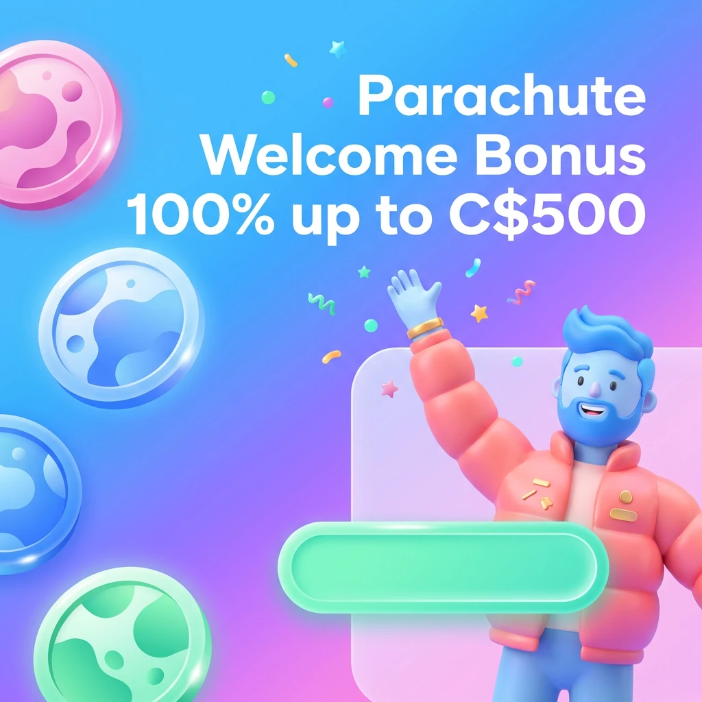 Parachute Welcome Bonus 100% up to C$500